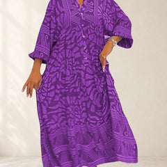 Maxi Dress With Elegant Print