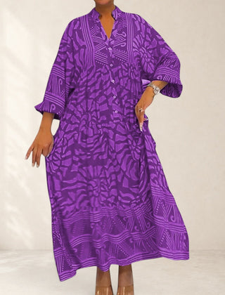 Maxi Dress With Elegant Print