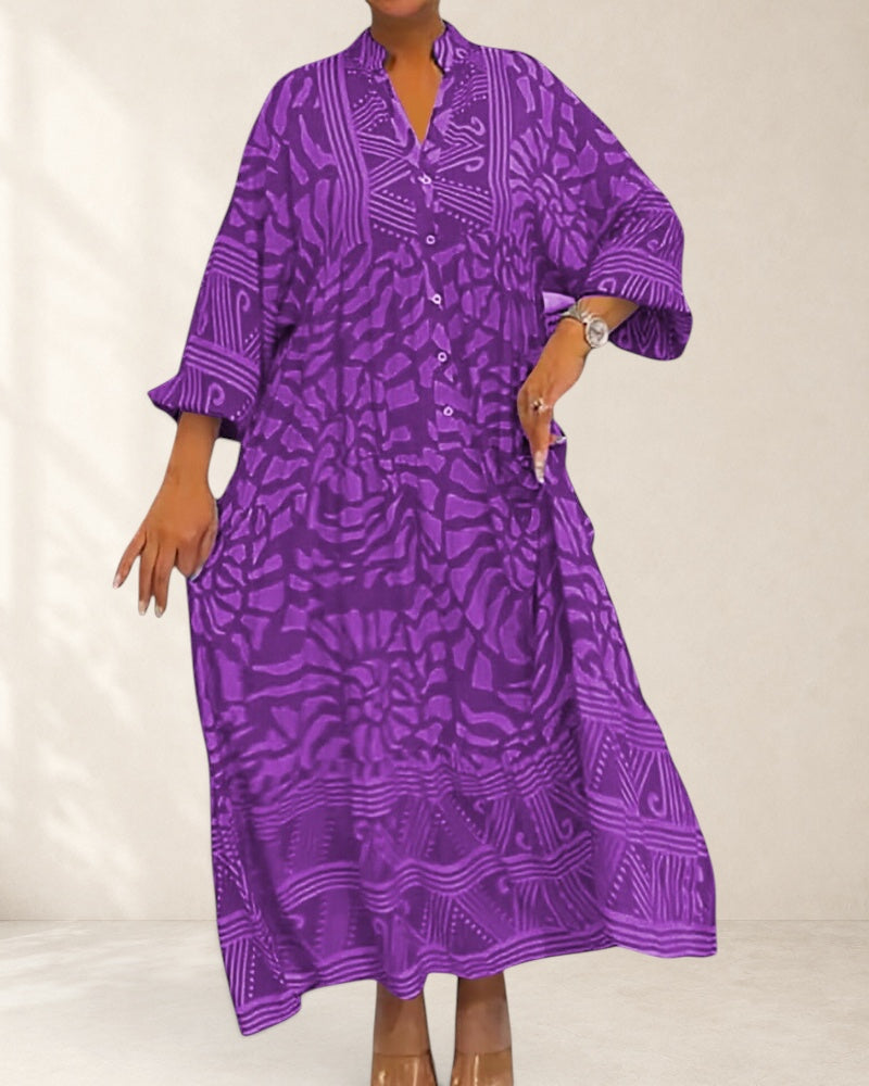 Maxi Dress With Elegant Print