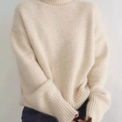 Turtleneck Dropped Shoulder Sweater