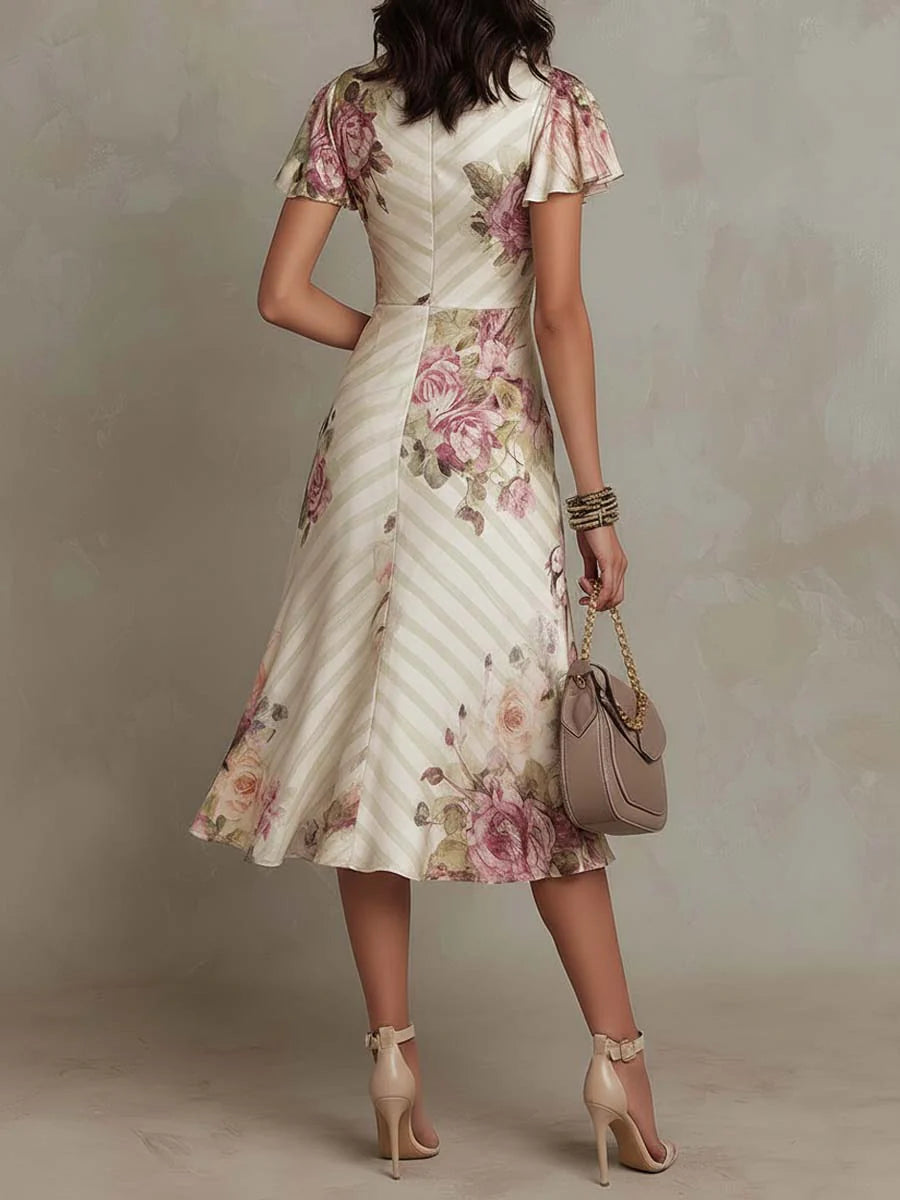 Pleated Midi Dress