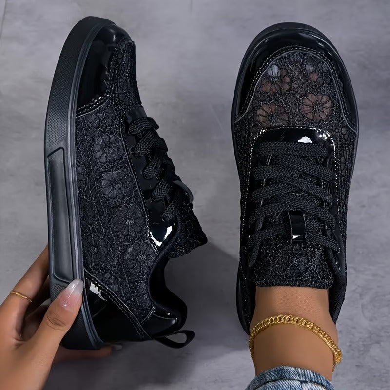 Floral Lace Sneakers