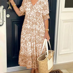 Keisha | Stylish Floral Dress with Sweetheart Neckline