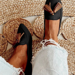 Pointed Loafers with Tassels