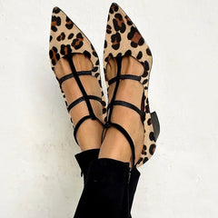 Leopard-Strap Heels