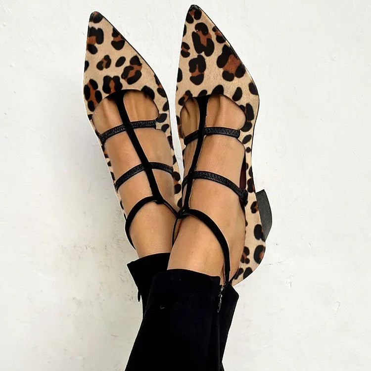 Leopard-Strap Heels