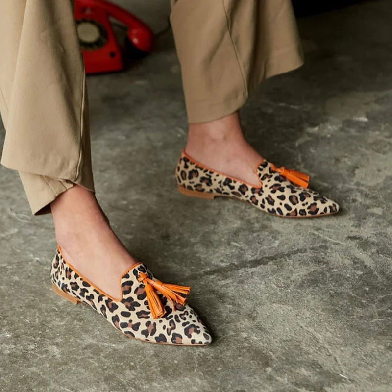 Leopard Penny Loafers