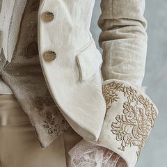 Embroidered Tailored Blazer