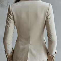 Embroidered Tailored Blazer