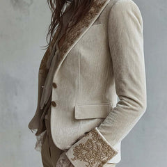 Embroidered Tailored Blazer