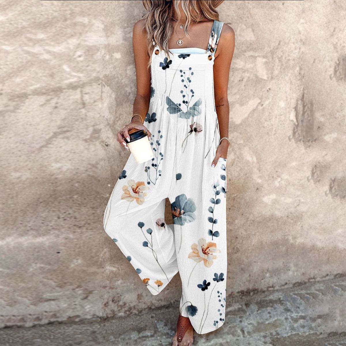 Zara | Stylish Printed Overalls