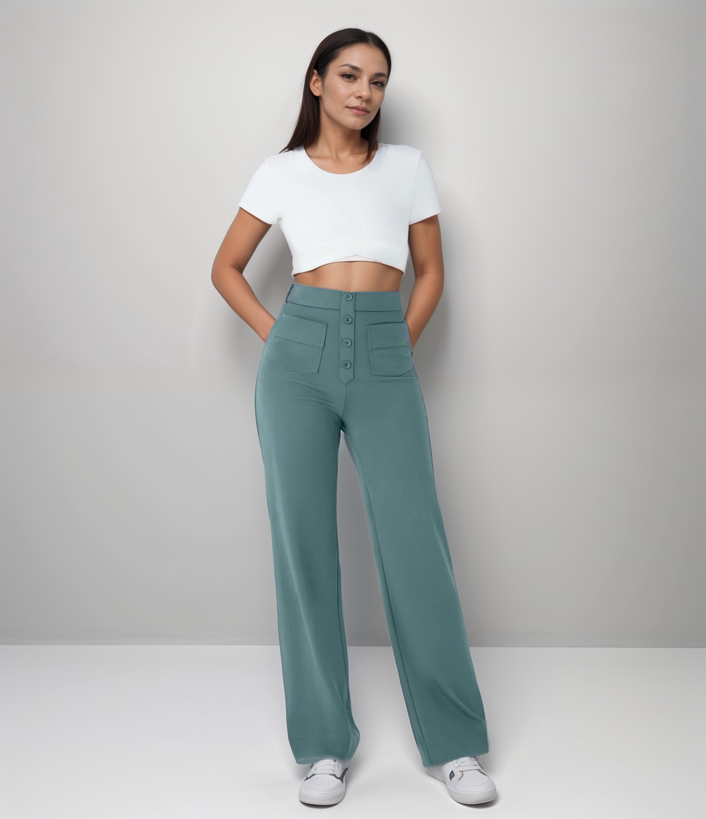Anika | Stretch High-Waist Pants
