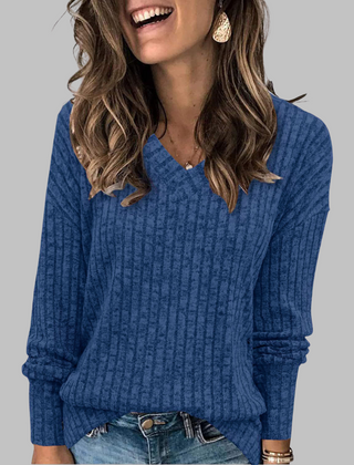 Comfy V-Neck Long Sleeve Top