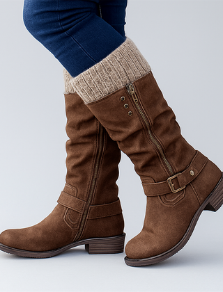 Elegant Supportive Buckle Boots