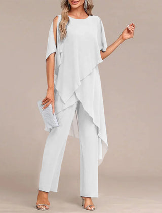 Round Neck Two-Piece Set