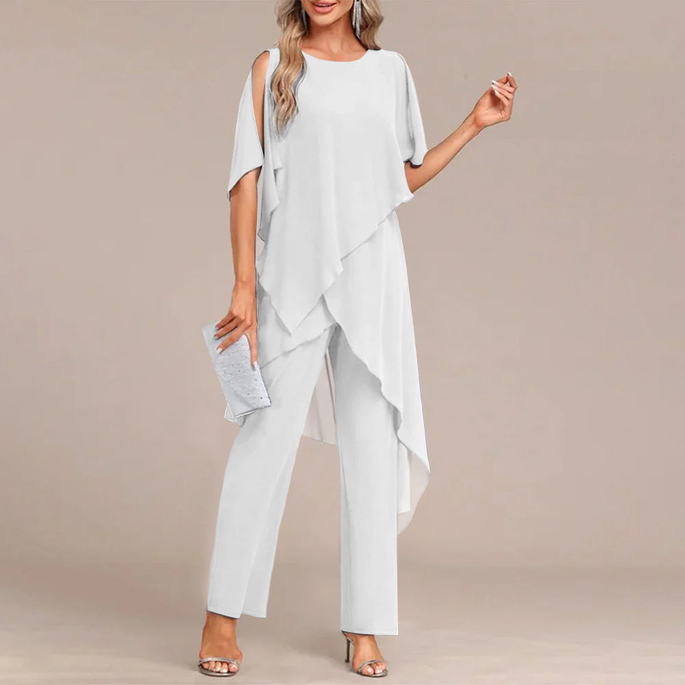 Round Neck Two-Piece Set