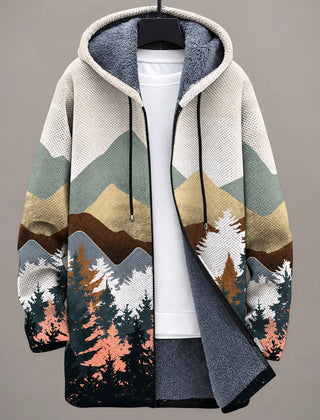 Heritage Art-Print Hooded Jacket