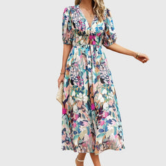 Flattering Floral Midi Dress