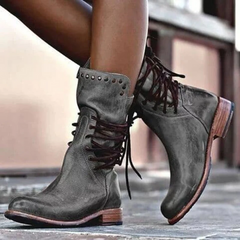 Vintage Lace-Up Boots