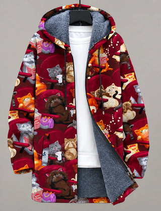 Geometric Hooded Jacket