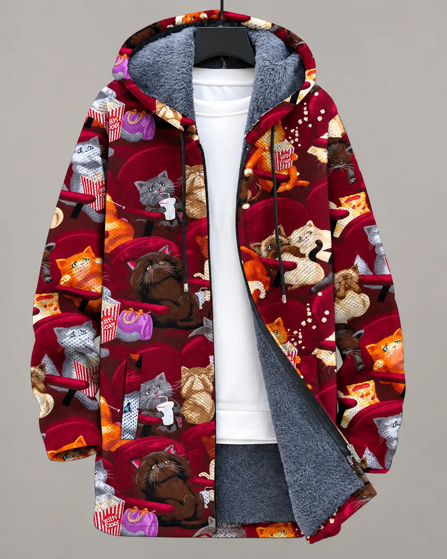 Cinema Cats Hooded Jacket