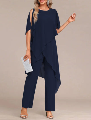 Round Neck Two-Piece Set