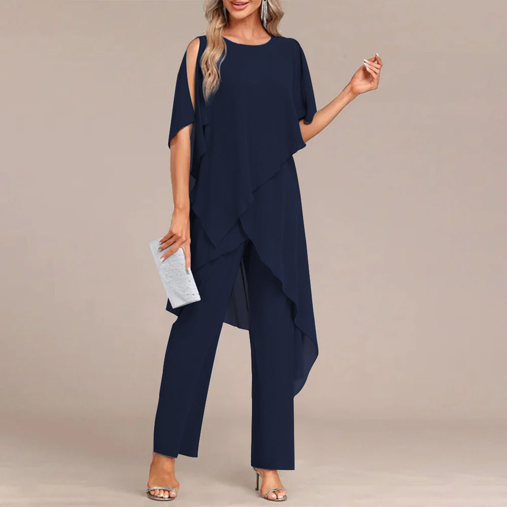 Round Neck Two-Piece Set