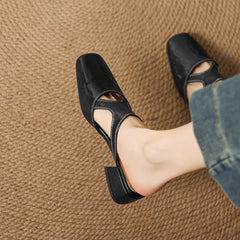 Genuine Leather Mules