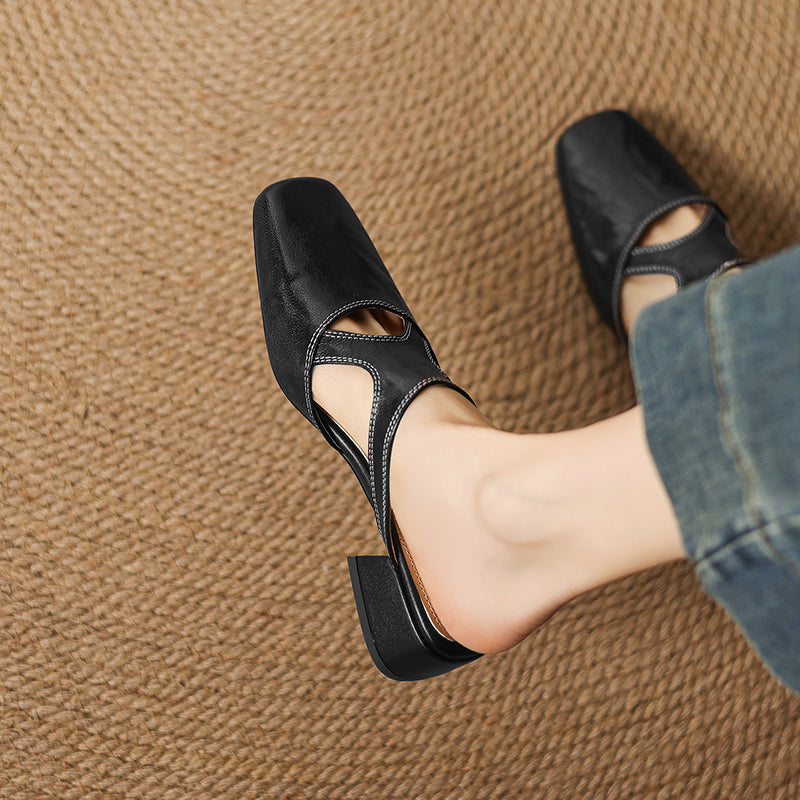 Genuine Leather Mules