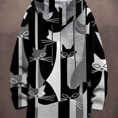 Modern Cats Hooded Jacket