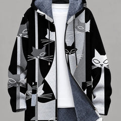 Modern Cats Hooded Jacket