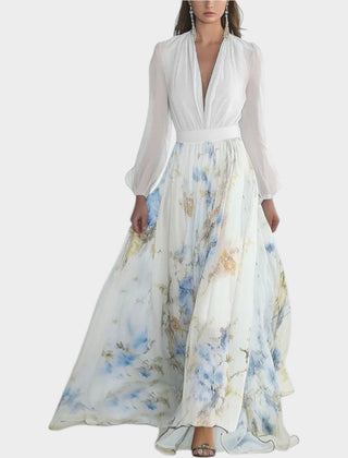 Dress in Floral Chiffon