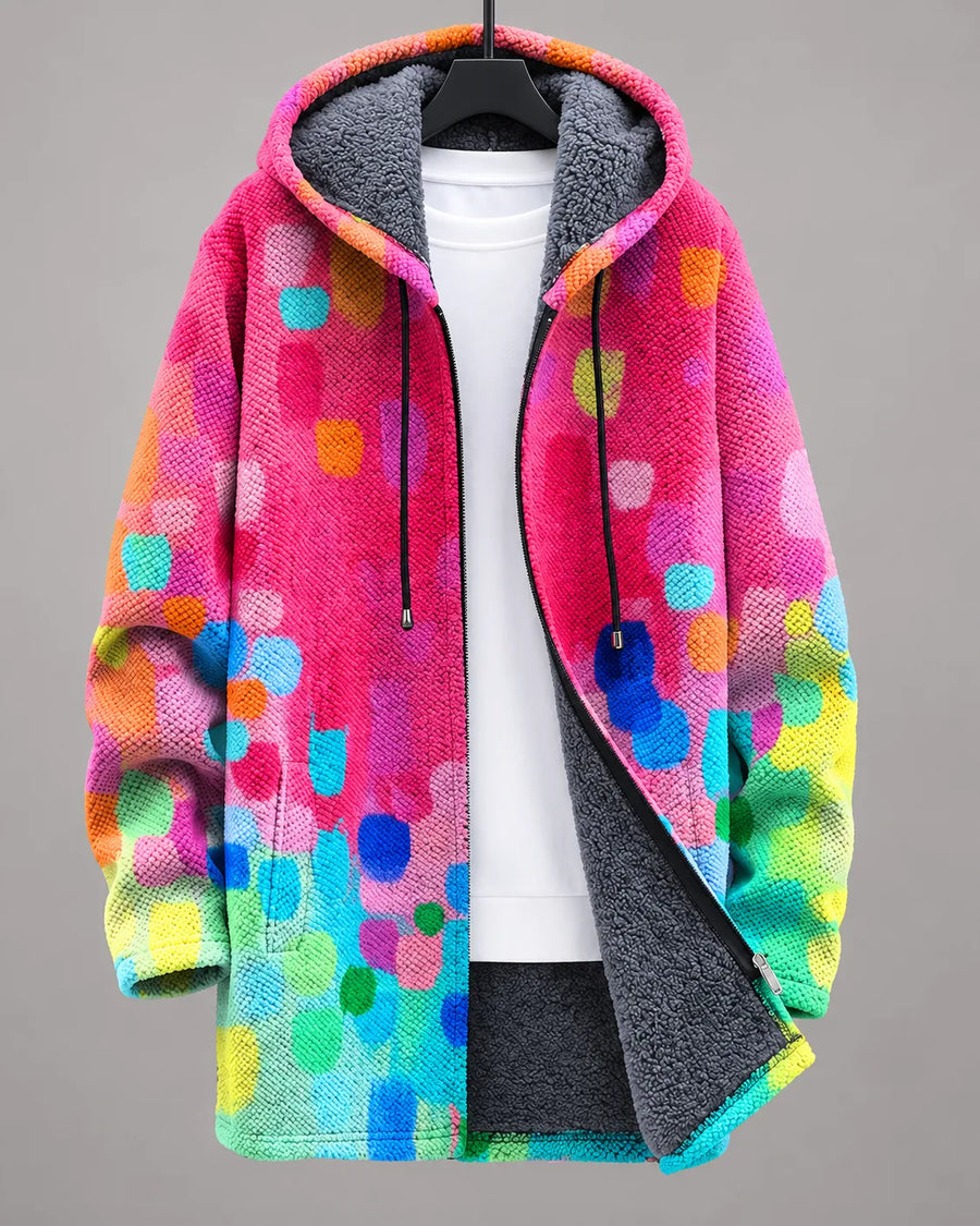 Confetti Bloom Hooded Jacket