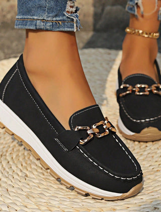 Orthopedic Flat Buckle Loafers