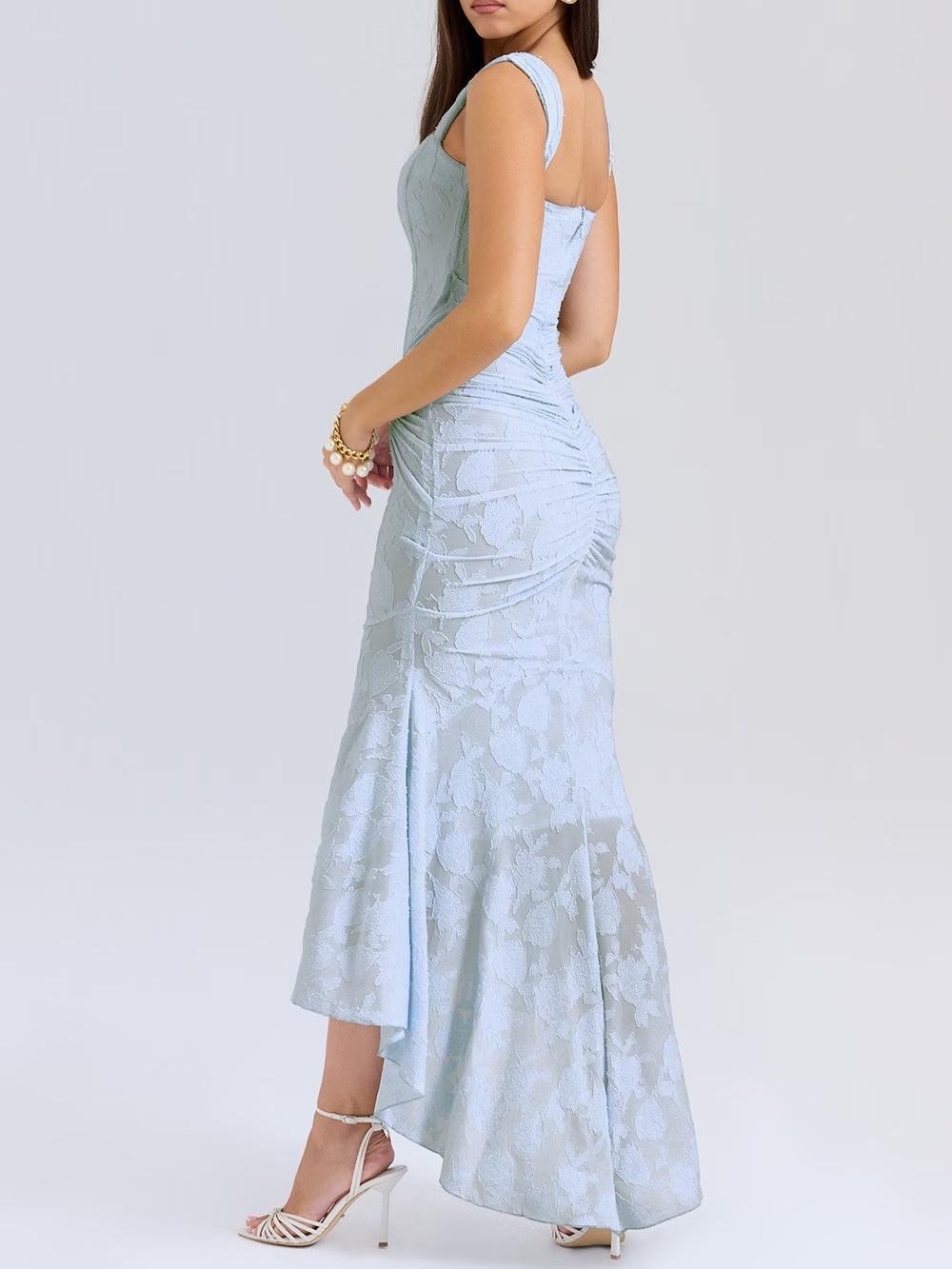 Lace Fishtail Midi Dress