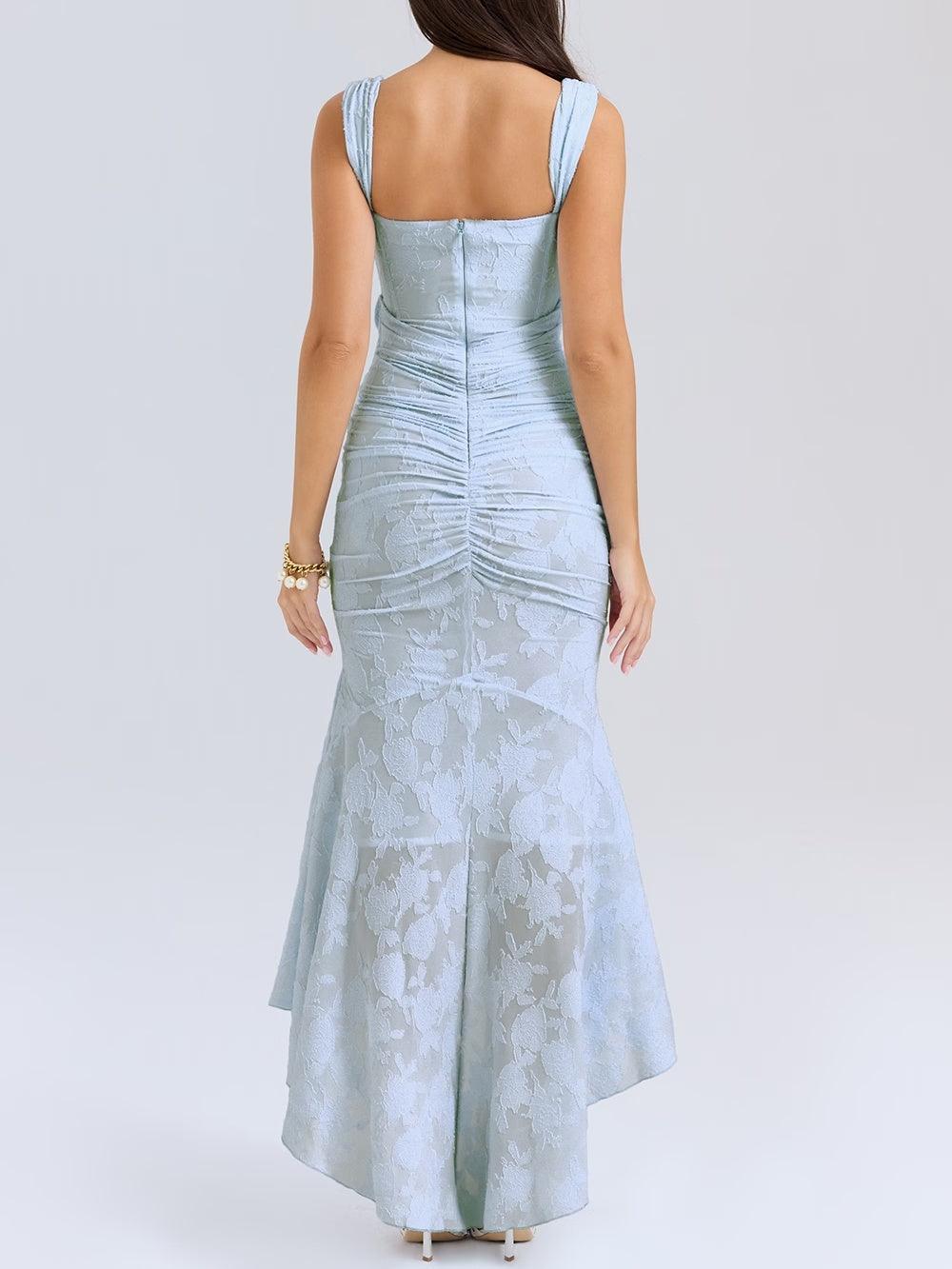 Lace Fishtail Midi Dress