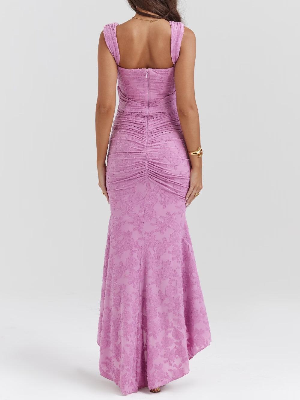 Lace Fishtail Midi Dress