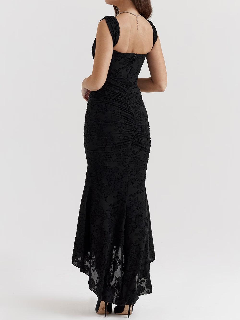 Lace Fishtail Midi Dress