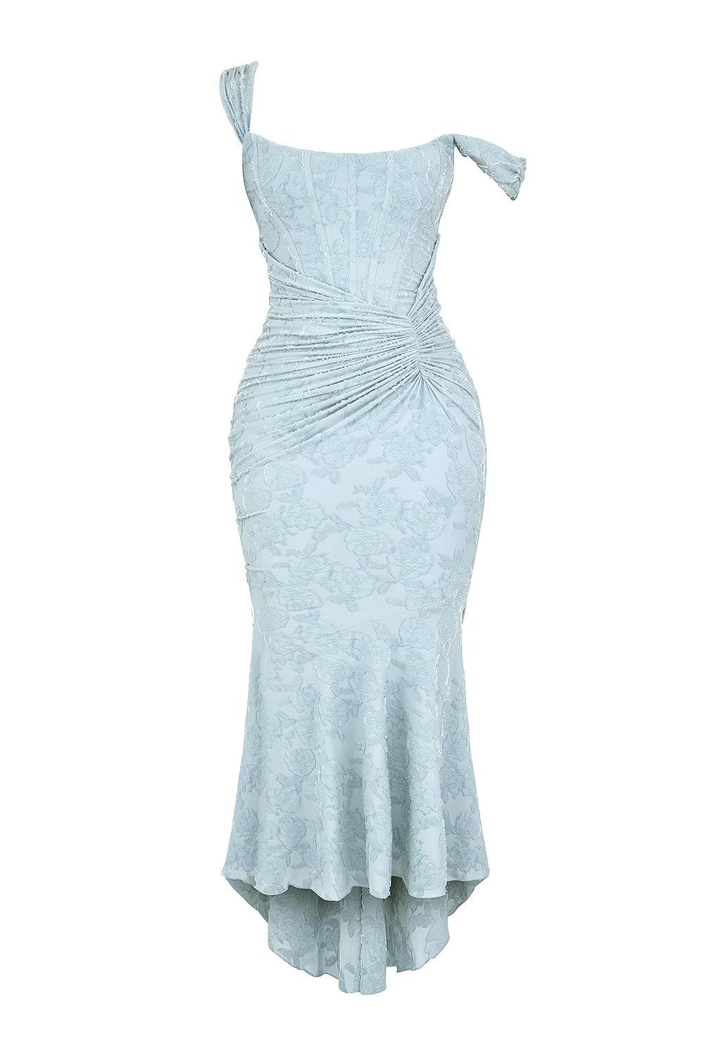 Lace Fishtail Midi Dress