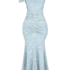 Lace Fishtail Midi Dress