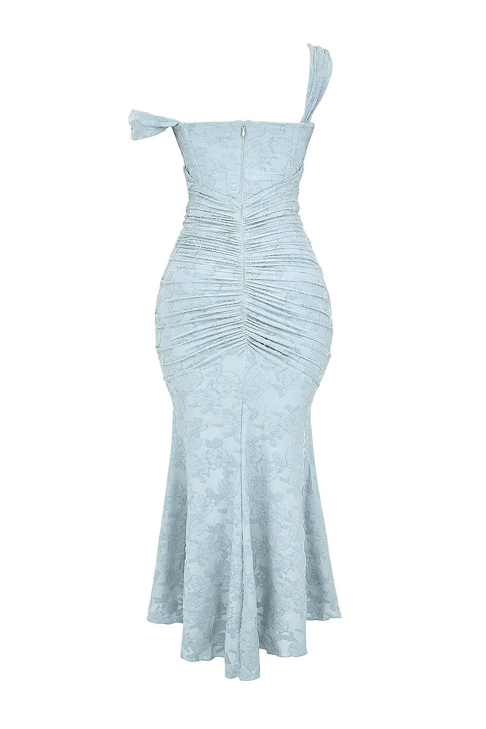 Lace Fishtail Midi Dress