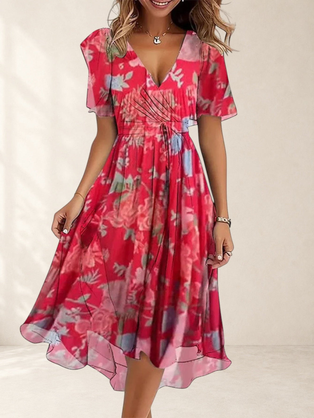 Summer Dress With Belly Cover