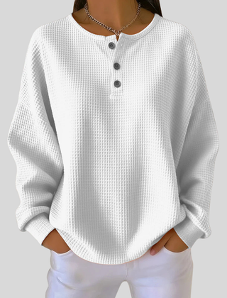 Casual Henley Sweatshirt