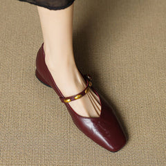 Genuine Leather Flats