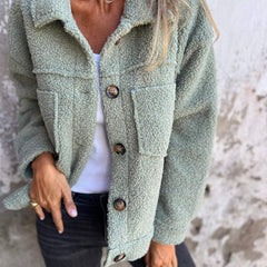 Selina | Stylish Teddy Jacket with Collar
