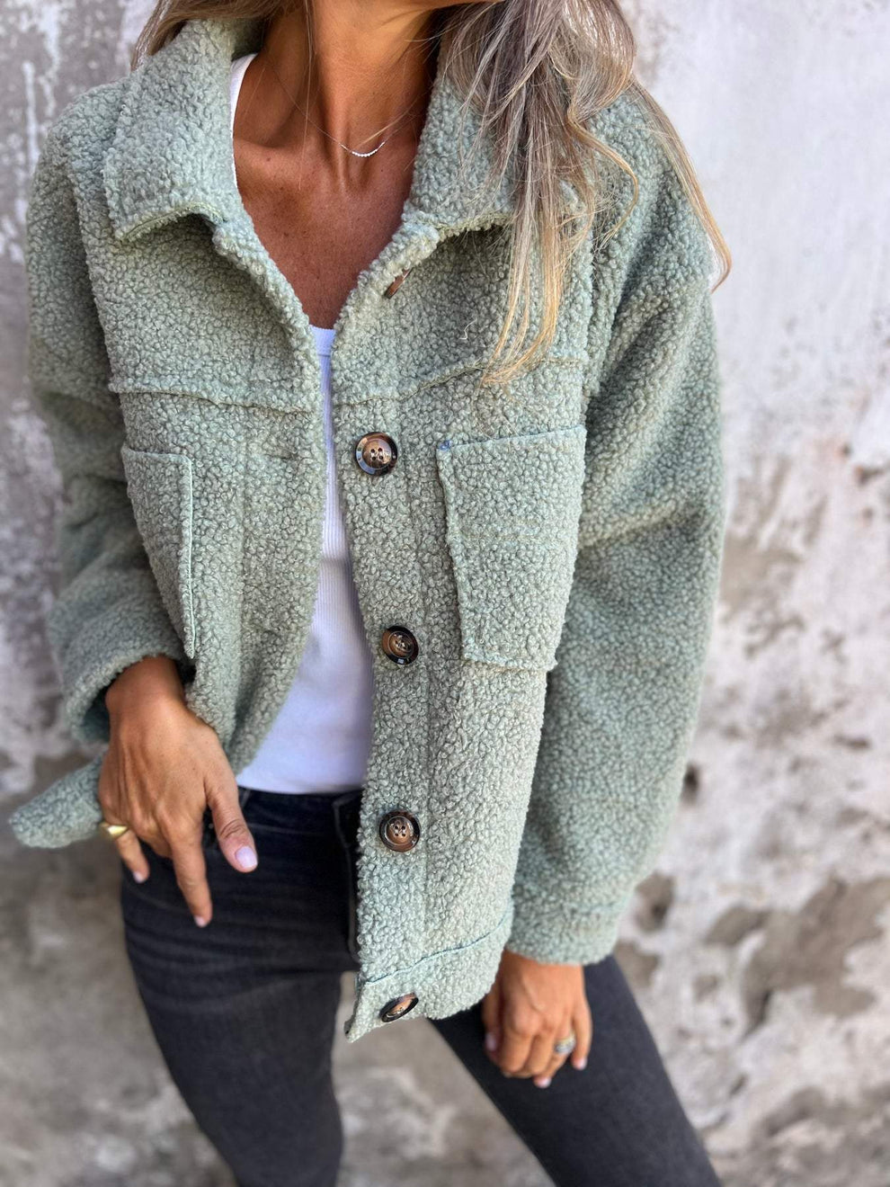 Selina | Stylish Teddy Jacket with Collar