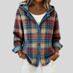 Hooded Plaid Shacket