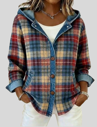 Hooded Plaid Shacket