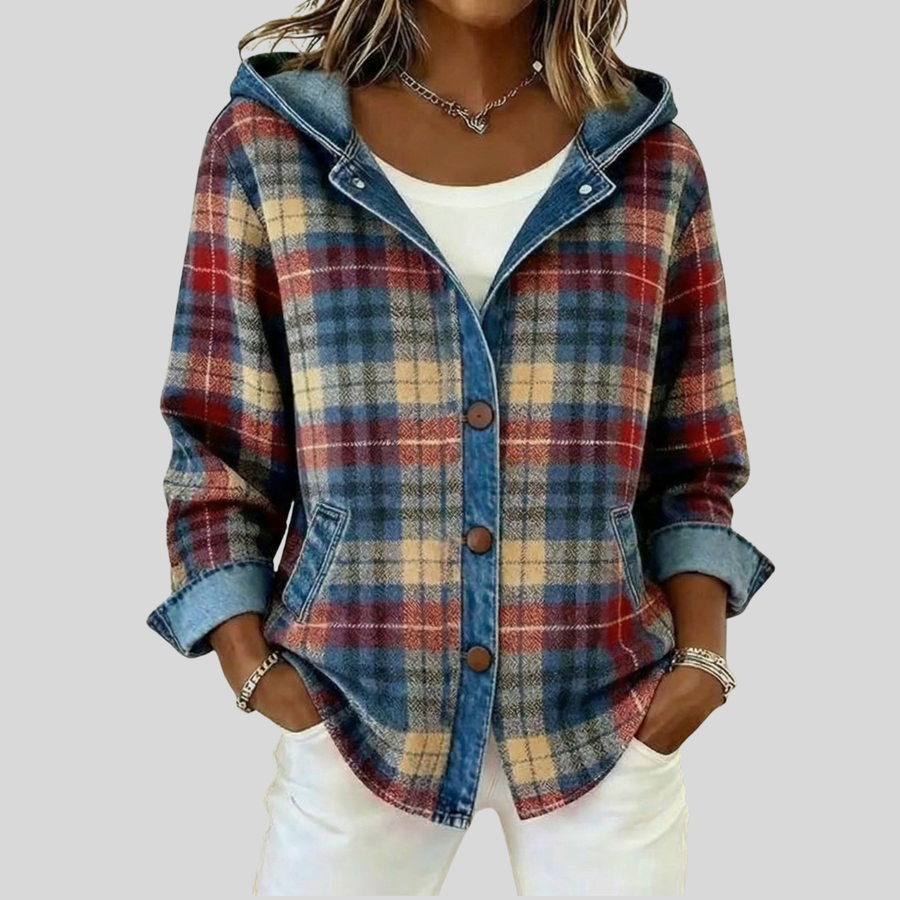 Hooded Plaid Shacket