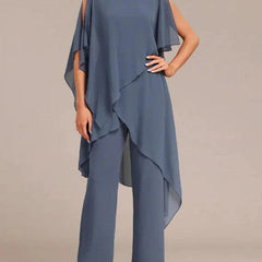 Round Neck Two-Piece Set